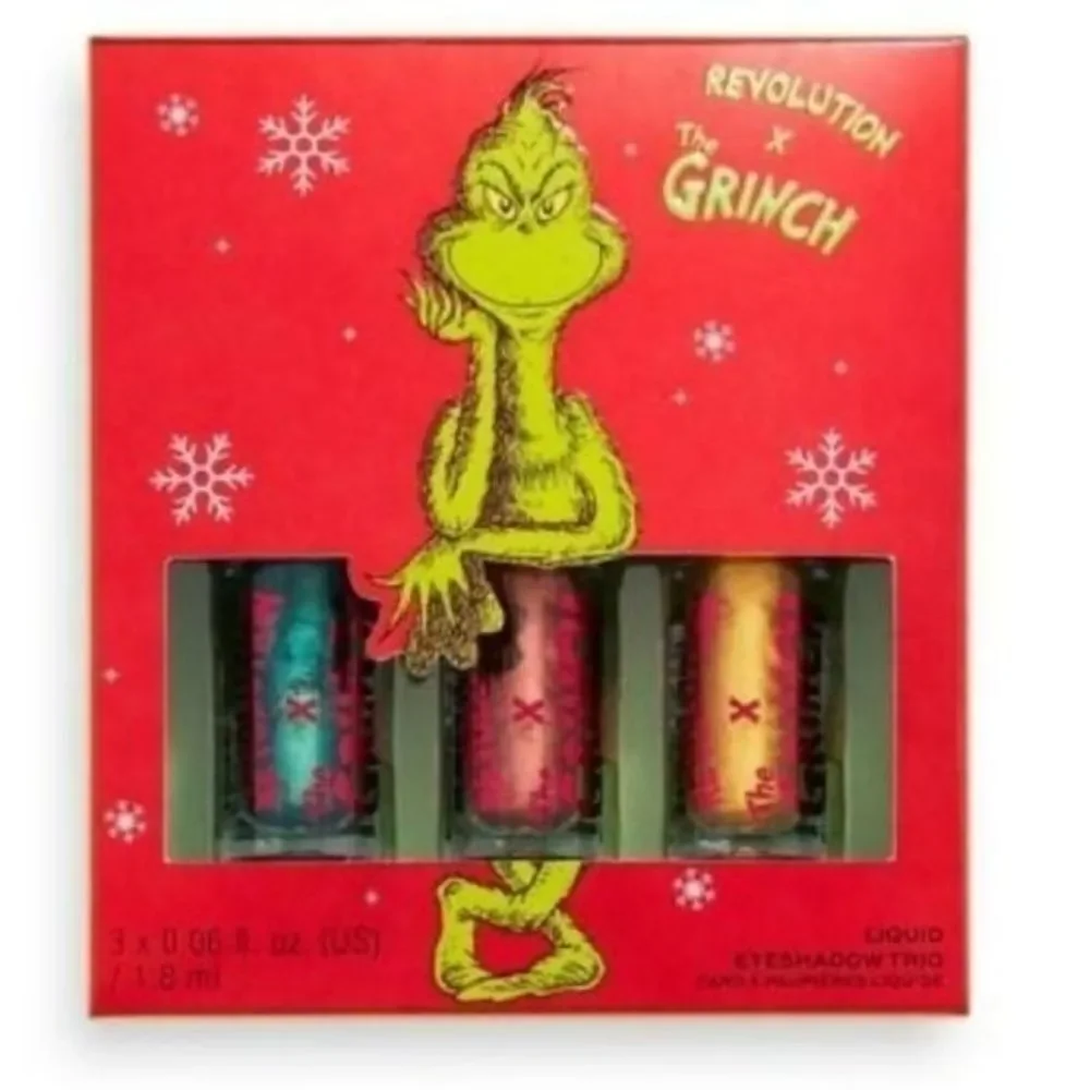 Revolution x Grinch Liquid Eyeshadow Trio